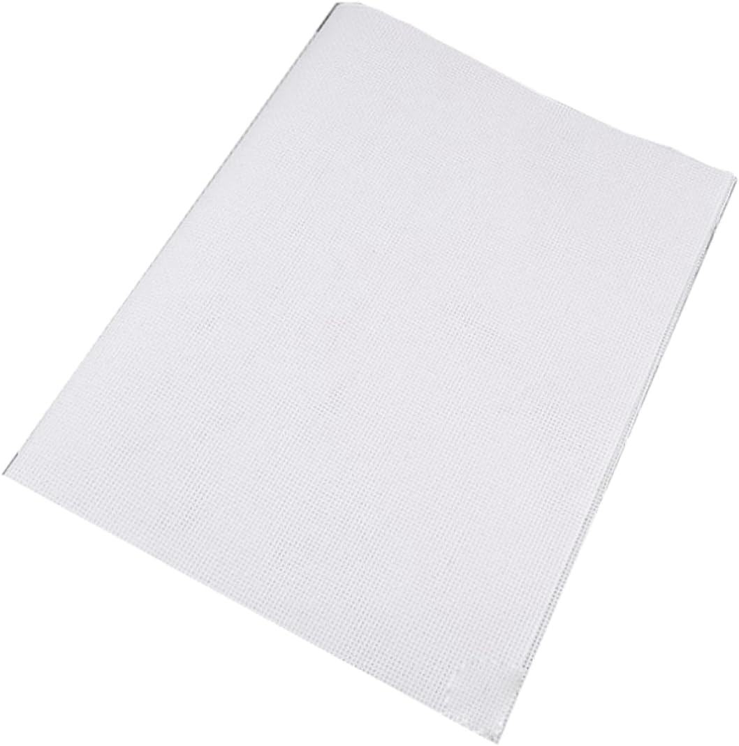 DIY Cross-Stitch Cloth for Women, Handmade Embroidery Fabric White