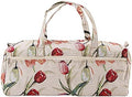 Knitting Bag, Woven Fabric Crochet Tote Bag Yarn Storage Organizer for