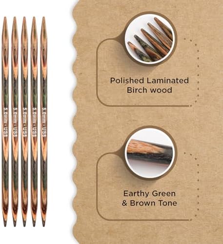 Knitter’s Pride Terra Double-Point Needle 8”(20cm) - US 8(5mm)