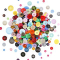 Greentime 250pcs Round Resin Buttons for Crafts DIY Sewing Ornaments