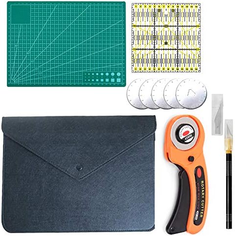 45mm Rotary Cutter Sewing Round Cutter Set Manual Rotary Fabric Cloth