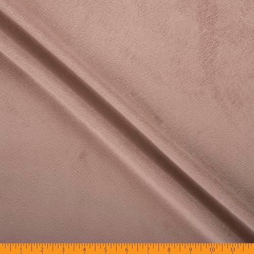 Mook Fabrics Solid Blaze Fleece [90in. Wide], Carmel Cut by The Yard