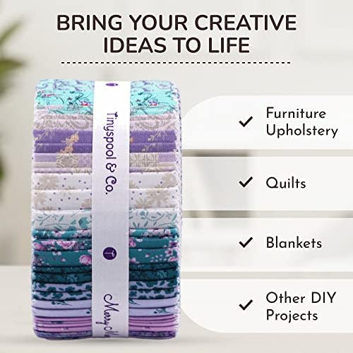 Tinyspool & Co.'s Twirlie Roll, 40 Cotton Fabric Strips