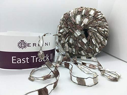 Berlini East Track II Metallic Accent Ladder Ribbon Yarn 50 Gram
