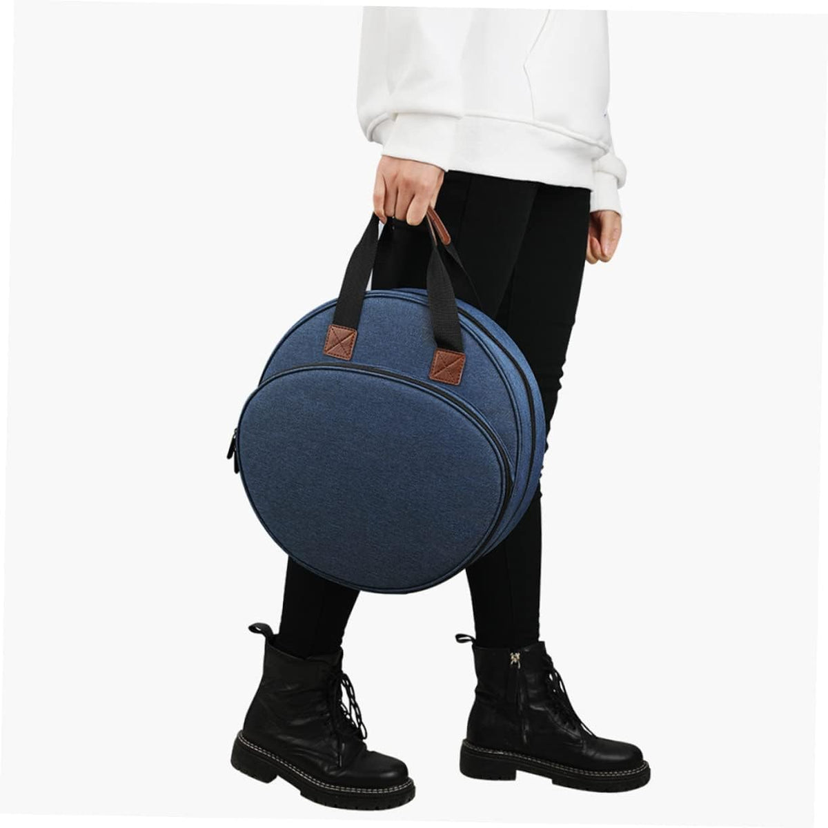 Embroidery Project Pouch with Handle, Oxford Cloth Organizer Tote