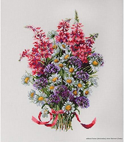 Merejka Counted Cross Stitch Kit The Field Bouquet K-95 – Zweigart