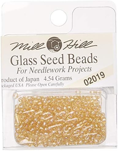 Mill Hill Glass Seed Beads, Crystal Honey