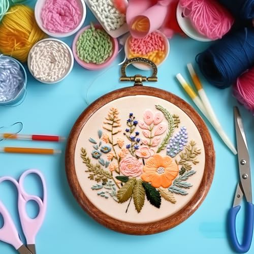 Burbell 15 Pcs 4 Inch Round Embroidery Hoops Frame