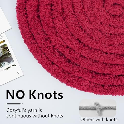 Cozyful Chunky Yarn for Hand Knitting - #10 Chunky Chenille Yarn