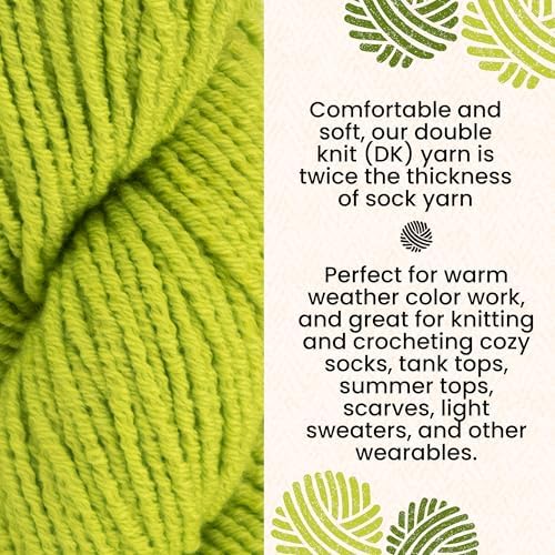HiKoo CoBaSi DK Yarn, Cotton, Bamboo, Silk, Nylon, 50g, 140 yd, #007