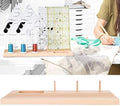 5 Slot Wooden Quilting Ruler Stand and Template Organizer, Wooden