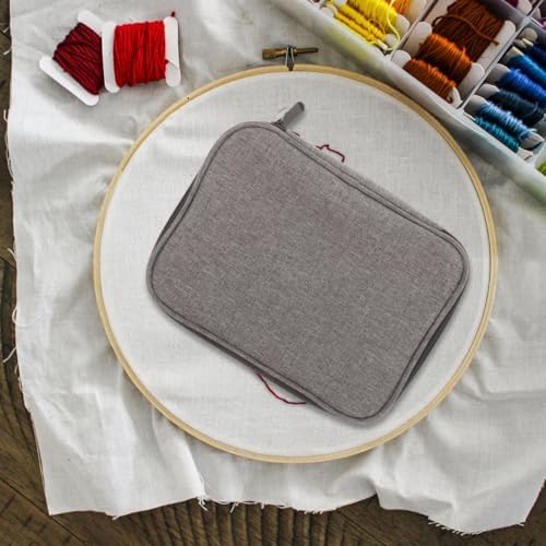 Healifty Circular Knitting Needle Case Wire Loop Needle Bag with