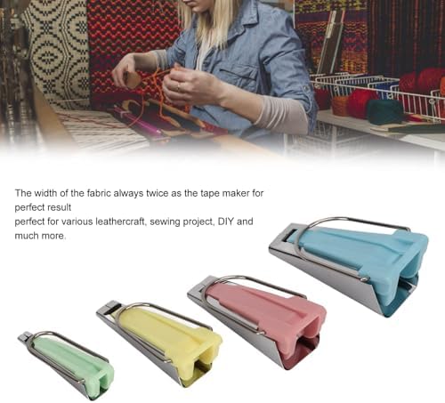 Bias Tape Maker Kit, 4 Sizes 1/4 to 1 Inch for Quilting