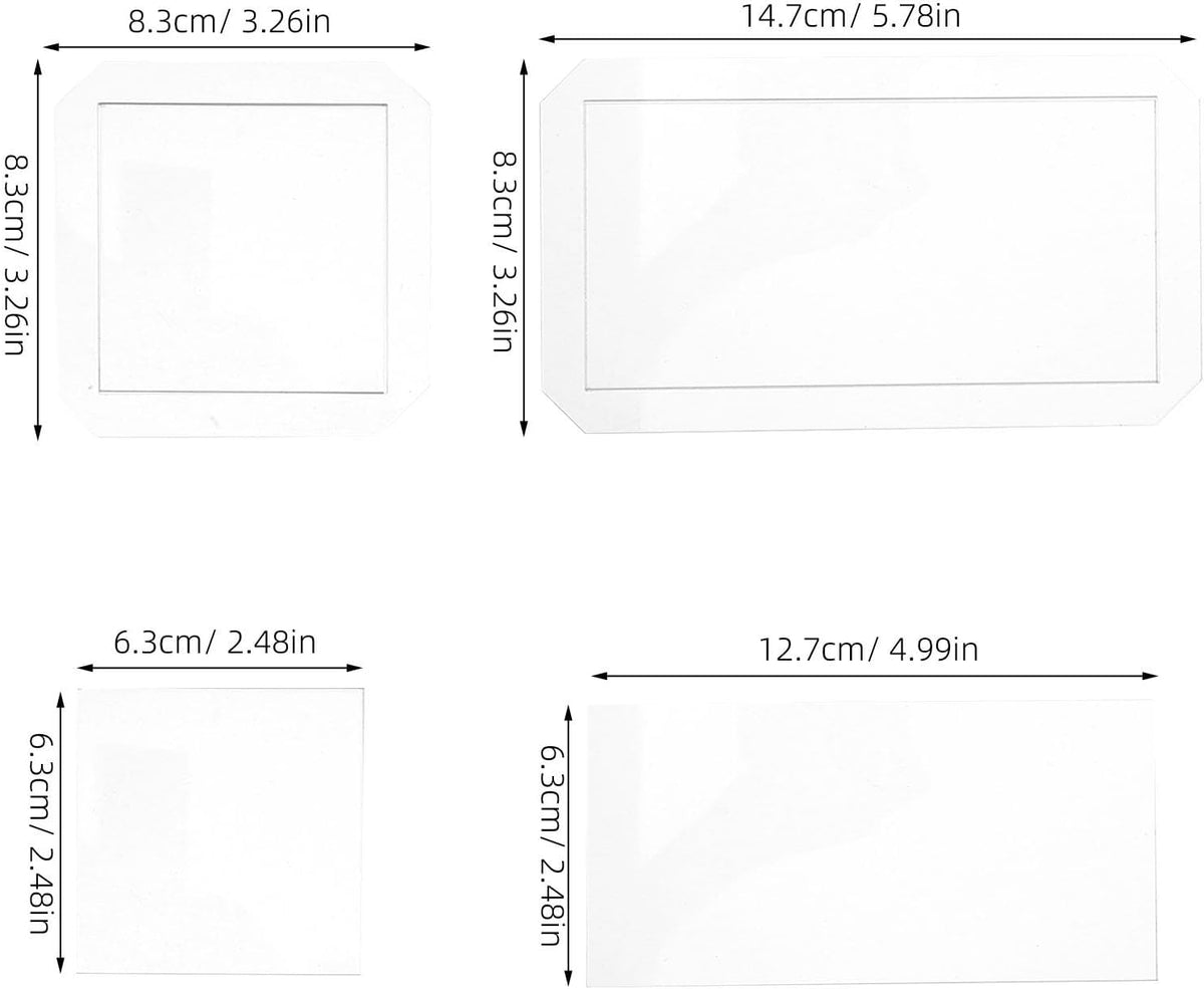 Acrylic Square Rectangle Quilting Templates 8pcs