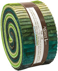 Lunn Studios Artisan Batiks Prisma Dyes Rainforest Roll Up 40 2.5-inch