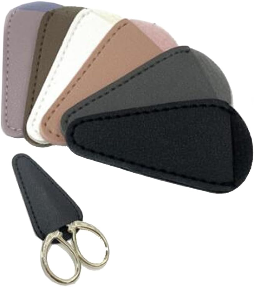 4 Pcs PU Leather Scissors Sheath Scissor Tip Protectors Blade Cover