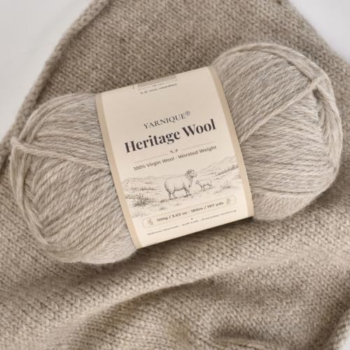 100% Virgin Wool Yarn | Worsted Weight | 100g x 3 Skeins | 540m/591yds