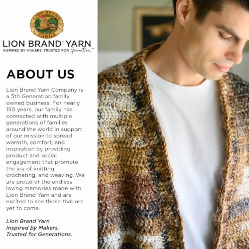 Lion Brand Yarn, Mandala Impressions Yarn, Rainbow, Fall Multicolor
