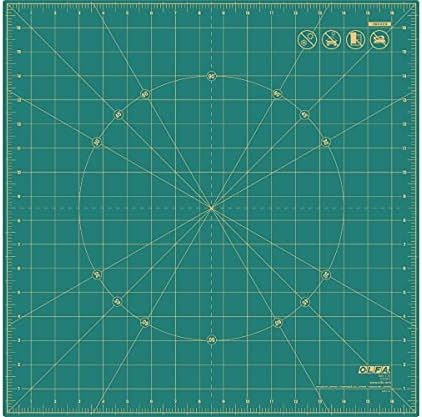OLFA 17x17" 360-Degree Rotating Cutting Mat (RM-17S) - Self-Healing