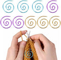 Giantree 9Pcs Cable Needles for Knitting, Spiral Cable Knitting Needle