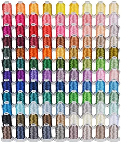 Simthread Embroidery Thread 800 Yards Snap Spools 108 Madeira Colors