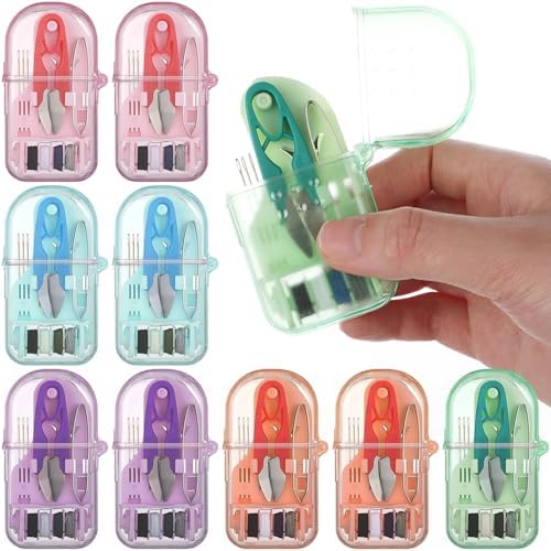 Solsew 20 Pieces Mini Travel Sewing Kit Bulk Portable Emergency Repair