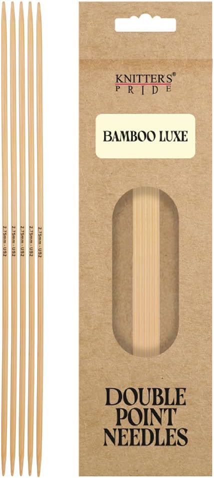 Knitter’s Pride Bamboo Luxe Double-Point Needle 6”(15cm) - US