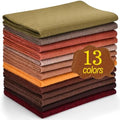 XSEINO 13 Rolls 8"x35" 1.4mm Thick Soft Felt Fabric Sheet 13 Assorted