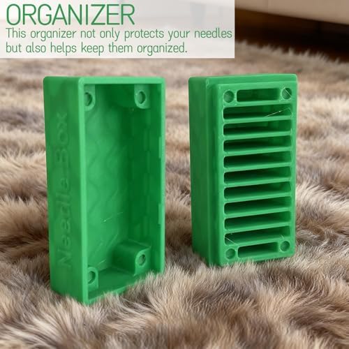 Sewing Machine Needle Storage Organizer - 11-Slot Portable Container