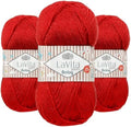 LaVita Baby Premium Anti-Pill Acrylic Yarn - 820 Yards, 3 x 3.5 oz