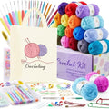 INSCRAFT Crochet Kit, 18 Large Acrylic Yarn Skeins, 1800 Yards