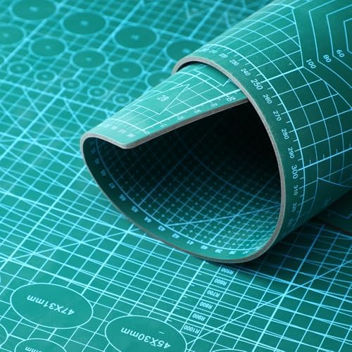 Nuanchu 2 Pcs 18" x 24" Self Healing Double Sided Cutting Mat with