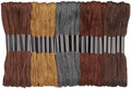 25 Skeins Embroidery Thread, Brown Series Cotton Embroidery Floss