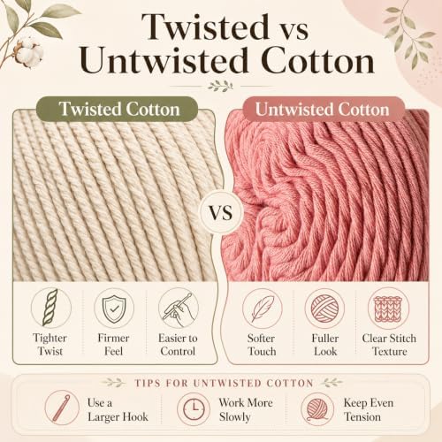 Reessy Worsted Cotton Yarn – 6 Skeins
