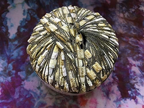 Berlini Ladder Ribbon Maxi Yarn #91 Champagne 50 Gram 98 Yards Pale