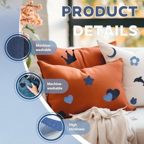 Iron on Jean Patches for Clothes,25PCS Denim Repair Patches for