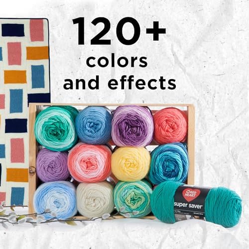 Red Heart Super Saver Yarn for Crocheting & Knitting, Royal, 3-Pack