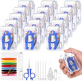 Knitgrip 15 Pack Mini Sewing Kits, Small Travel Emergency Repair Kit