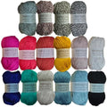 Lace Weight Wool Yarn – 16 Mini Skeins (25g Each) Multicolor Set