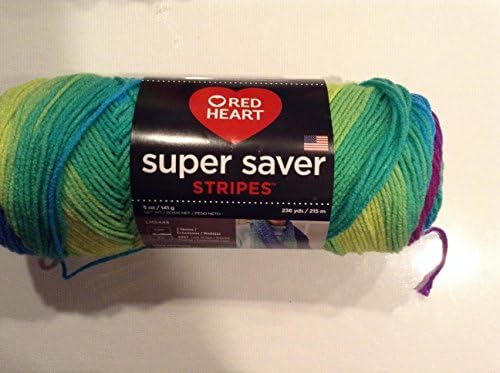 Red Heart Super Saver Yarn-Parrot Stripe
