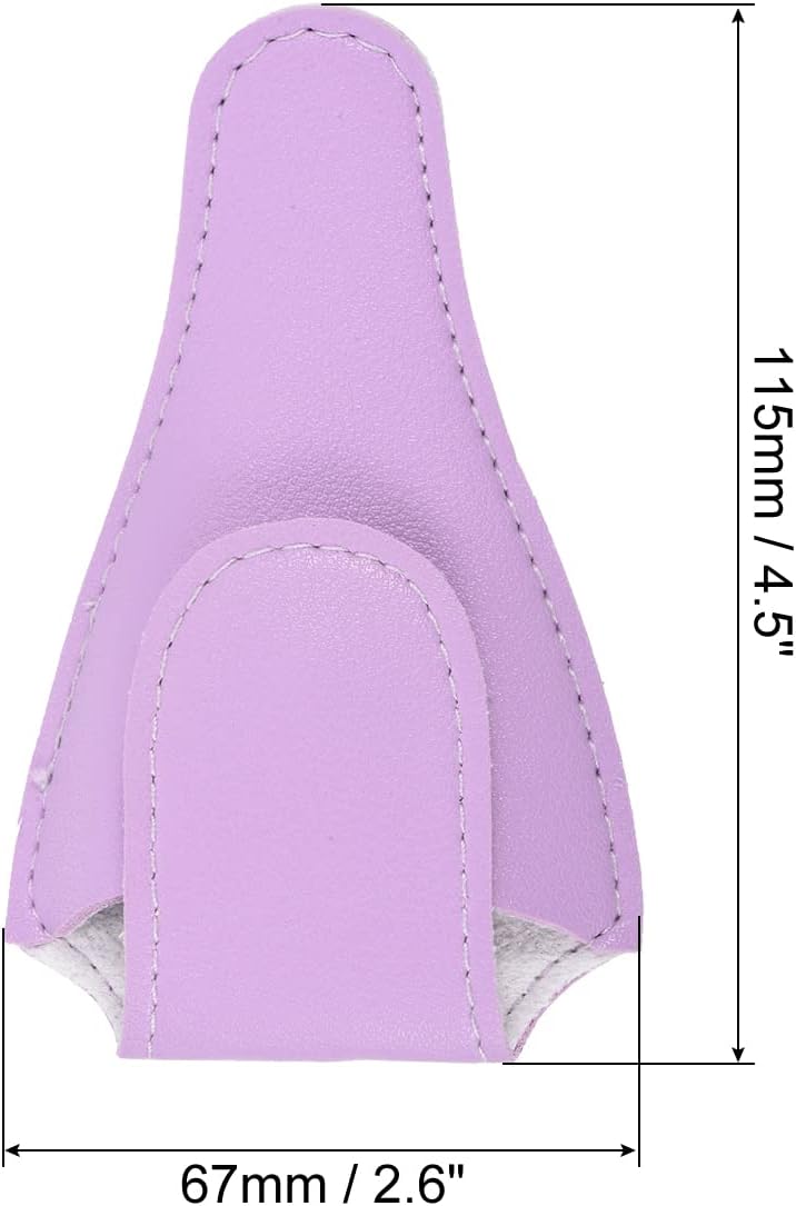 PATIKIL 4.5"x2.6" Embroidery Scissors Sheath 2Pack PU Purple