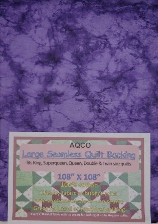 108"x108" Quilt Backing Fabric, Large, Seamless, from AQCO, Marble
