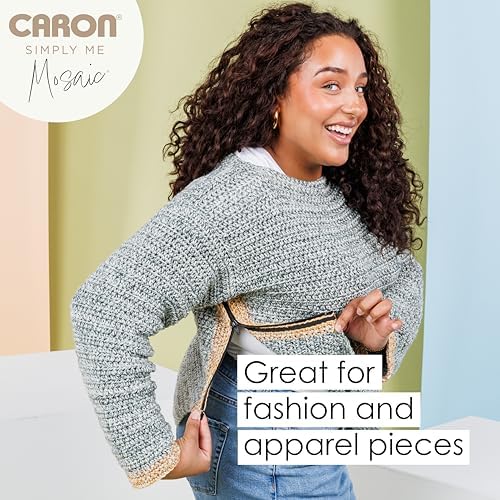 Caron Simply Me Mosaic Yarn for Crocheting & Knitting, Jubilee, 2-Pack