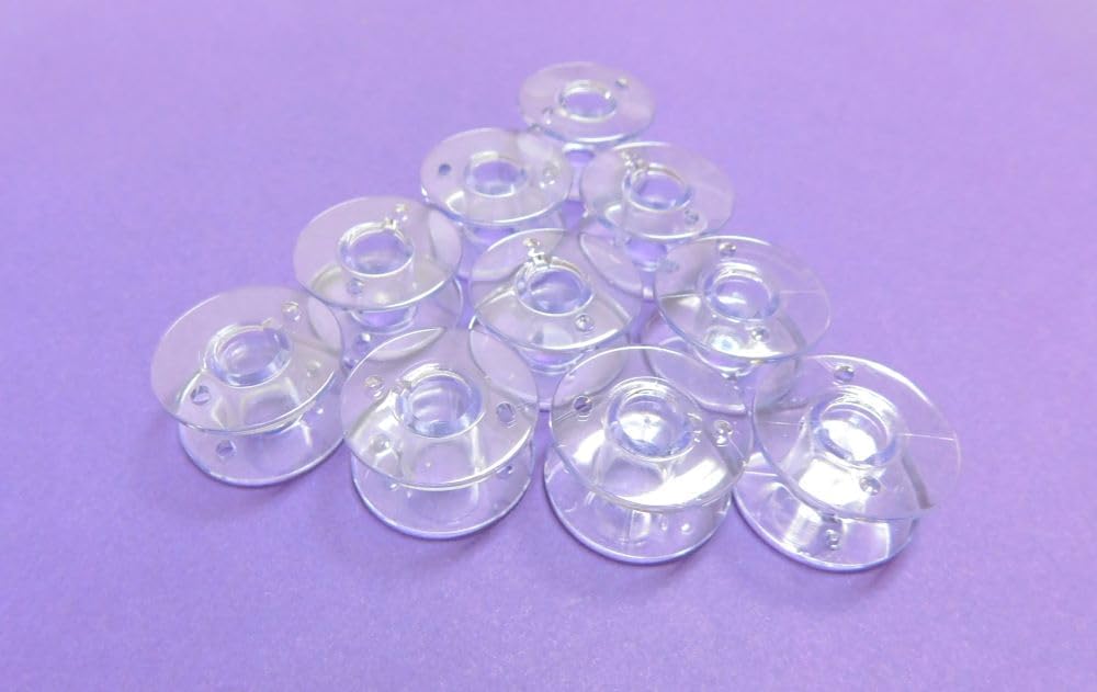 10 New Generic Sewing Machine Plastic Bobbins, Class 15, 2518P, Will