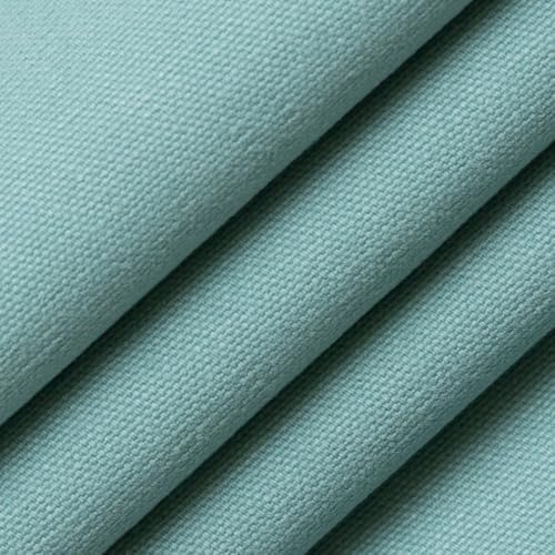 Aqua Machine Washable Made in America Denim Canvas Upholstery Fabric