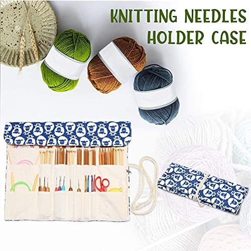Teamoy Knitting Needle Crochet Hook Case Organizer Holder(up to 14")