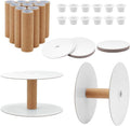 PH PandaHall 12pcs Paper Ribbon Spools, Empty Cord Thread Storage