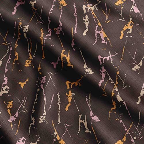 Soimoi Heavyweight Cotton Canvas Fabric Material - 56 Inch Wide, Brown