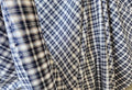Aleki Fabric 2 Yard Bolt Navy Blue Plaid/Checkered, Flannel 58" Wide