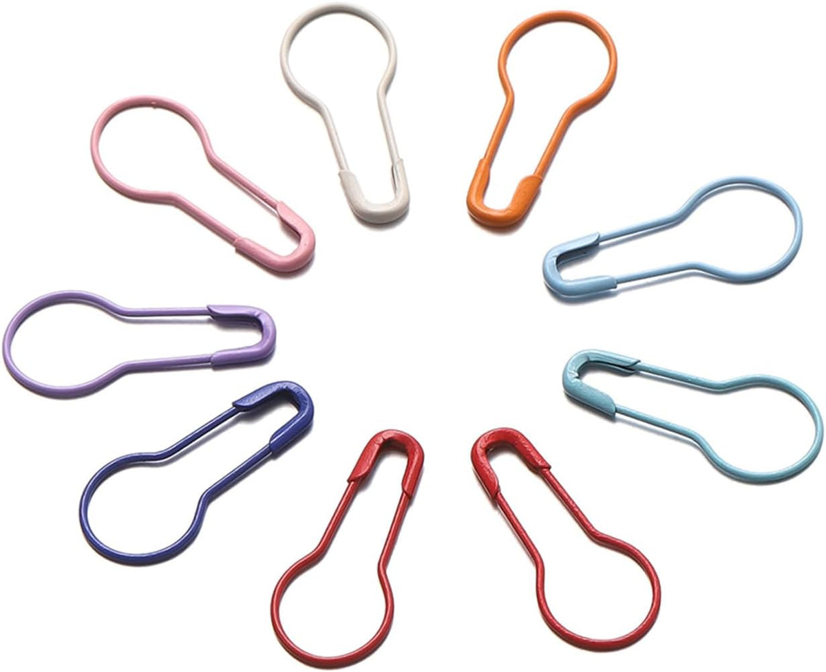 50 Pieces Safety Bulb Pins, Crochet Stitch Markers, Pear Shaped Pins